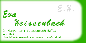 eva weissenbach business card